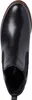 A top-down view of a black leather boot. Produktbild-Vorschau