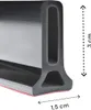 Wassersperre - Silikon - Schwarz - 1 Meter - Selbstklebende Produktbild-Vorschau 2
