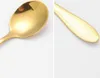 6er Set goldene Latte-Kaffeelöffel aus hochwertigem Produktbild-Vorschau 3