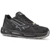 A black and gray safety shoe is shown against a white background. Náhled obrázku produktu