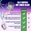 24x Schnapsglas zum Umhängen aus Glas mit Henkel, am Band, Produktbild-Vorschau 3