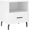 vidaXL Nachttische 2 Stk. Weiß 40x35x47,5 cm Holzwerkstoff Produktbild-Vorschau 6