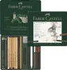 FABER-CASTELL PITT MONOCHROME Set medium, étui de 21 pièces Voir les images du produit 1