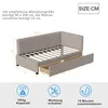 A diagram of a bed frame with dimensions and feature icons. Anteprima dell’immagine prodotto