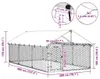 vidaXL Buda zewnętrzna dla psa z dachem 400x200x150 cm Podgląd zdjęcia produktu 7