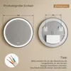 S'AFIELINA Lustro łazienkowe LED 70cm Okrągłe lustro Podgląd zdjęcia produktu 7