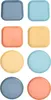 A collage of eight plates in various colors and shapes. Produktbild-Vorschau
