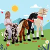 Pink Papaya koń do jazdy "Timmy" 60 cm pluszowy z siodłem, Podgląd zdjęcia produktu 4