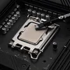 A close-up shot of a computer CPU socket on a motherboard with thermal paste being applied. Podgląd zdjęcia produktu