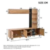 Merax TV Wohnwand Set mit Vitrine und Regal, Mediawand mit Produktbild-Vorschau 9