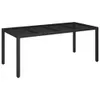 The Living Store 9-tlg. Garten-Essgruppe mit Kissen Schwarz Produktbild-Vorschau 5