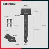 KOTARBAU® 2er Set Kreuzgehänge 250mm T Scharniere Gartentor Produktbild-Vorschau 3
