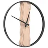 vidaXL Wanduhr Braun Ø35 cm Eisen und Eichenholz Produktbild-Vorschau 3