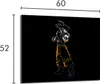 A product image showing a character from an anime series against a black background, with dimensions indicated. Produktbild-Vorschau
