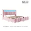 180x200 cm Polsterbett Doppelbett mit LED, USB & Typ-C, Produktbild-Vorschau 9
