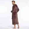 GAUBERT Accappatoio unisex in pile con cappuccio, extra Anteprima dell’immagine prodotto 11