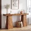 Console tafel van massief hout, 160 cm, salontafel voor Productafbeelding-voorbeeld 4