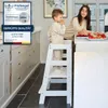 Lernturm NEO aus Buchenholz - Weiß -100% Produktbild-Vorschau 1