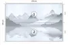 Muralo Vlies Fototapete BERGE Wasser Aquarell Für Produktbild-Vorschau 2