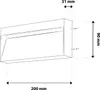 LUMILED venkovní nástěnné svítidlo 6W moderní 230V 4000 K Náhled obrázku produktu 13