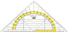 WEDO 52 553 Geometriedreieck flexibel Hypotenuse 160 mm Anteprima dell’immagine prodotto 1