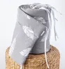 FEDER Grau 100% Baumwolle 360 x 30 cm BETTUMRANDUNG Produktbild-Vorschau 1