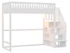 Łóżko piętrowe 90x200 cm z drewna sosnowego w kolorze Podgląd zdjęcia produktu 9