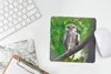 MuchoWow® Mauspad Mousepad Eule auf Ast sitzend 20x20 cm - Produktbild-Vorschau 5