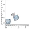 F Ohrstecker 925/- Sterling Silber Blautopas Produktbild-Vorschau 2