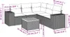 Design 6-tlg. Garten-Sofagarnitur mit Kissen Grau Poly Produktbild-Vorschau 3