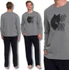 Zweiteiliger Herren-Schlafanzug Mit Langen Ärmeln Und Hose, Produktbild-Vorschau 1