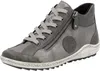 A single gray women's boot is shown against a white background. Produktbild-Vorschau