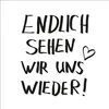 Servietten Papier 33x33cm 3-lagig mit Schriftzug Produktbild-Vorschau 1