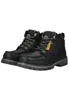 A pair of black leather boots on a white background. Produktbild-Vorschau