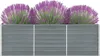 vidaXL Hochbeet Verzinkter Stahl 240x40x77 cm Grau Produktbild-Vorschau 3