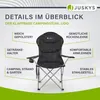 Juskys Campingstuhl Lido mit Getränkehalter & Tasche - Produktbild-Vorschau 5