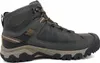 A side view of a single hiking boot. Produktbild-Vorschau