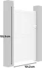 Gartentor aus Aluminium "Lola" - 101,2 x 155,9 cm - Weiß Produktbild-Vorschau 3