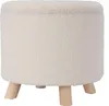 Hocker mit Stauraum TEDDY 40 cm weiß Produktbild-Vorschau 4