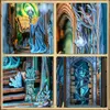Baukasten Cutebee Booknook The Gate of Wonderland HY02 Holz Produktbild-Vorschau 17
