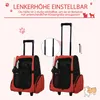 PawHut Hundetrolley Transporttasche Tragetasche 2-in-1 Produktbild-Vorschau 5