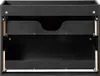 Waschtisch 80cm, in schwarz mit Eiche, gerillte Front, Produktbild-Vorschau 8