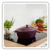 Emaillierte Gusseisen-Bratpfanne 6 l HAGE EGGPLANT Produktbild-Vorschau 5