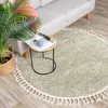Volero - Teppich Hochflor Rund - Lofty Fringe Mint - Ø 100 Produktbild-Vorschau 7