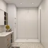 Duschspa Walk-In Dusche 120x200cm Chrom glänzend Duschwand Produktbild-Vorschau 2