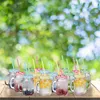 relaxdays Bunte Trinkgläser mit Deckel 16er Set Produktbild-Vorschau 2