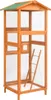 vidaXL Vtáčia klietka 68x62x166 cm smrekový masív Náhľad obrázku produktu 4