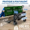 Chariot pliant avec housse de pluie 100 kg Petit sac Voir les images du produit 2
