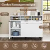 GOPLUS Sideboard Küche, Küchenschrank mit 3 Türen & 3 Produktbild-Vorschau 3