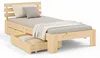 Homestyle4u Holzbett 90x200 mit Schubladen Natur Einzelbett Produktbild-Vorschau 9
